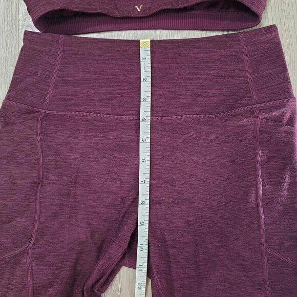 Victoria's Secret Sport Bra & Leggings wotk out Set Plum Purple High Waist small - Picture 5 of 12
